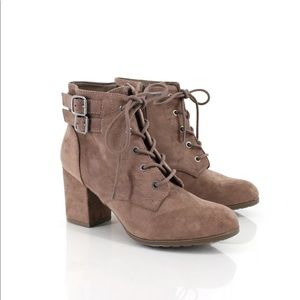 Madden Girl Theoo Lace-Up Heel Booties - Size 8